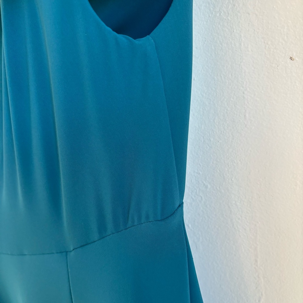 Chiara Boni La Petite Robe Dress Fit and Flare Teal Size 8/44 - Picture 11 of 16